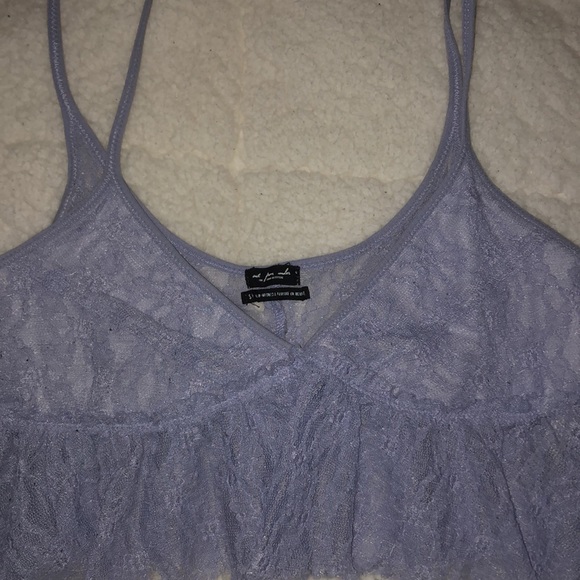 Lace Cropped Tank Top - Picture 2 of 4